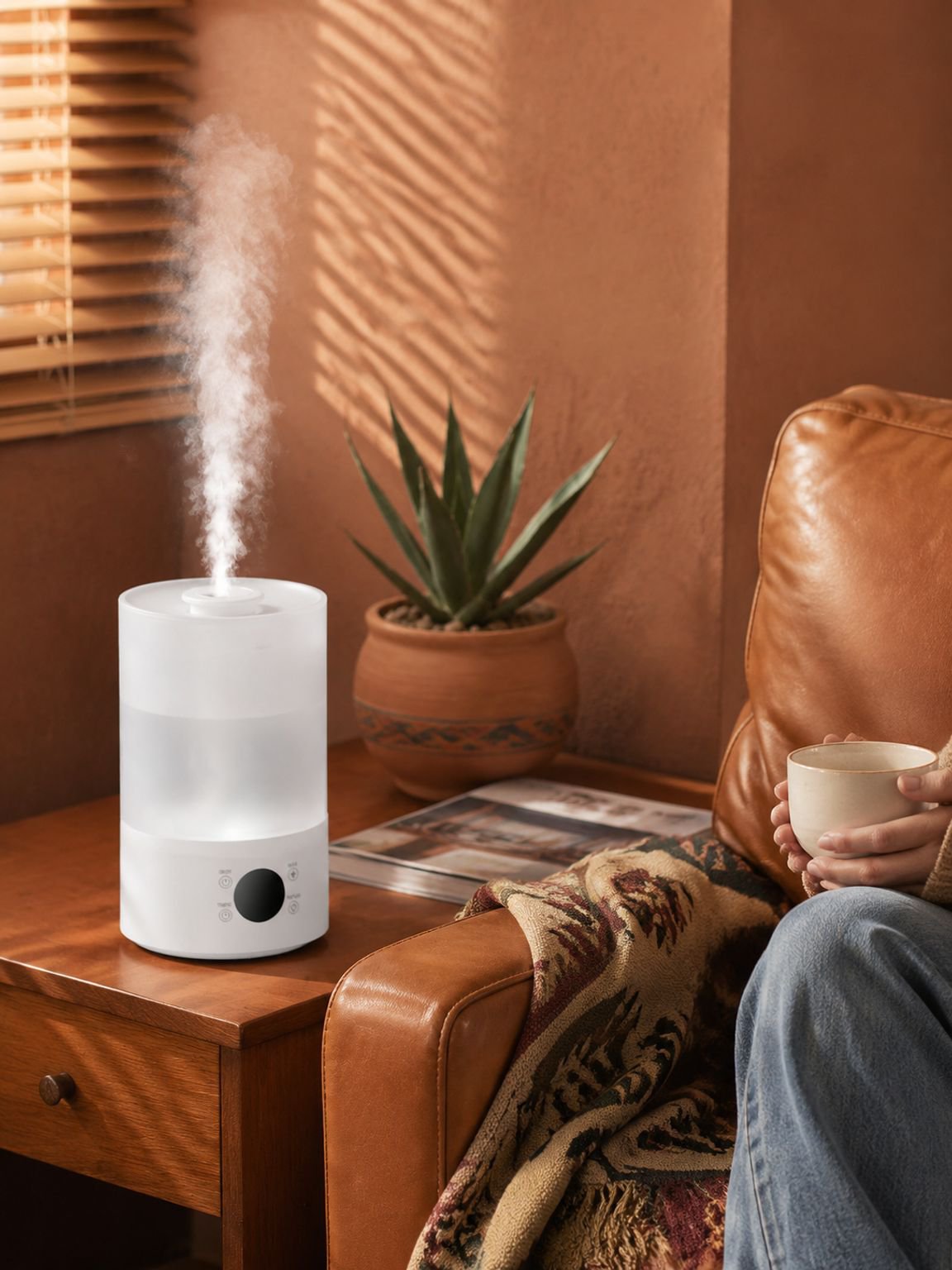 Dispositivo de vapor de agua y aromaterapia para casa