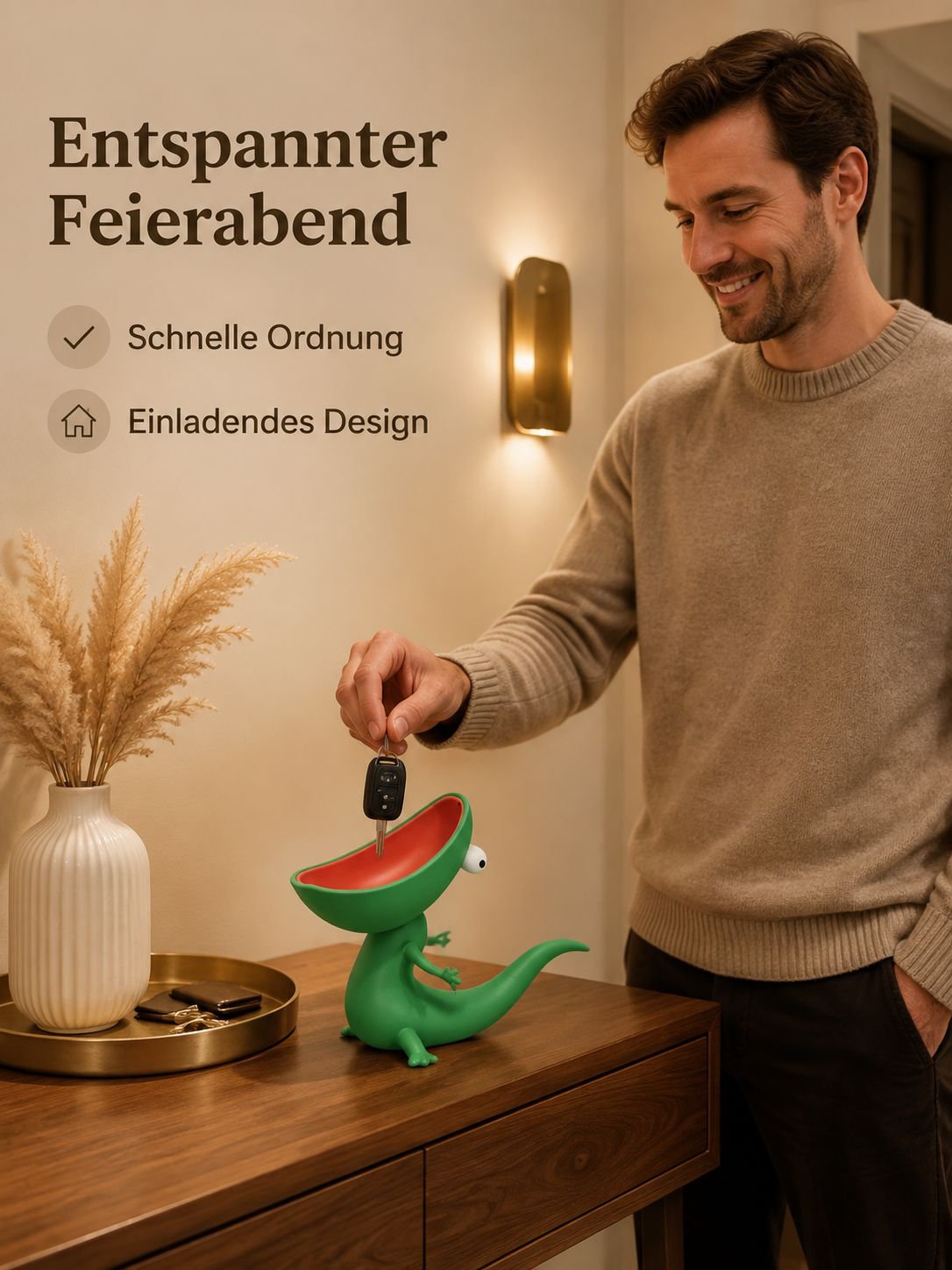 3D-gedruckte Seifenschale in Eidechsenform – Kreativer Badezimmer-Organizer