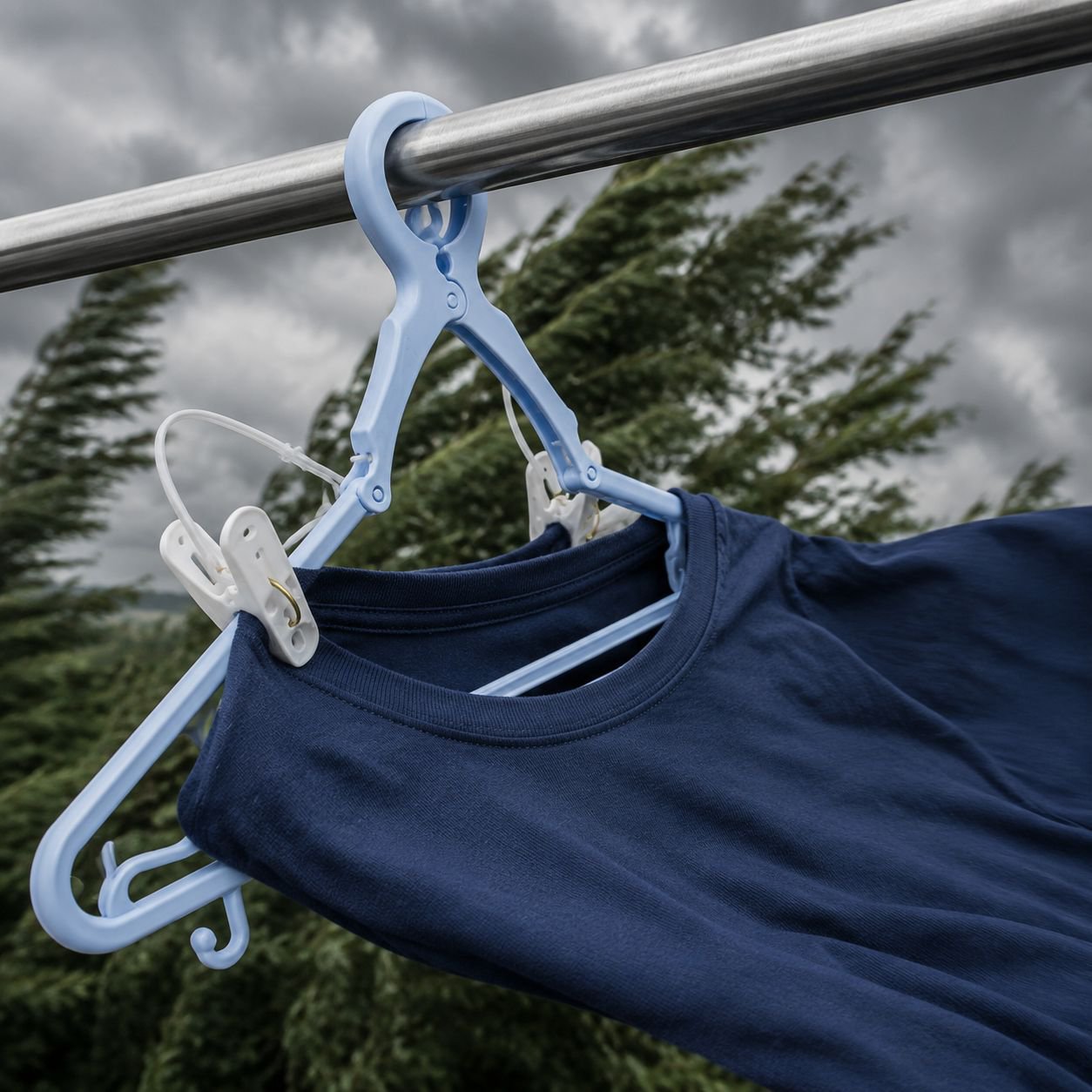 Clothes drying hanger with non-slip thickened hooks
