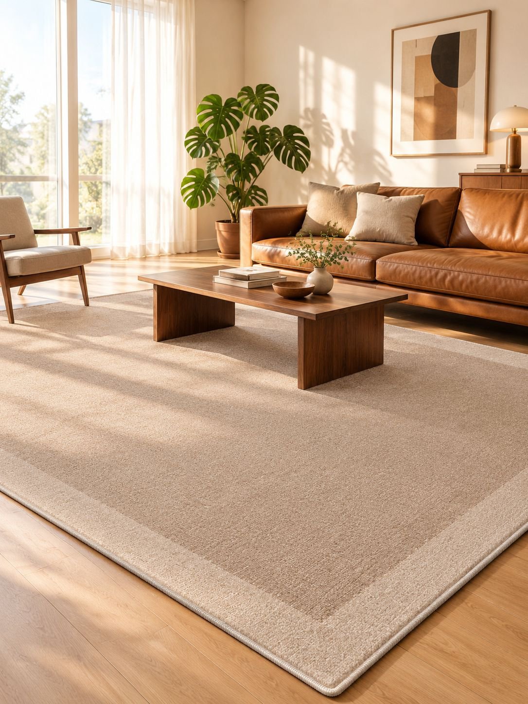 Vintage-Style Living Room Rug
