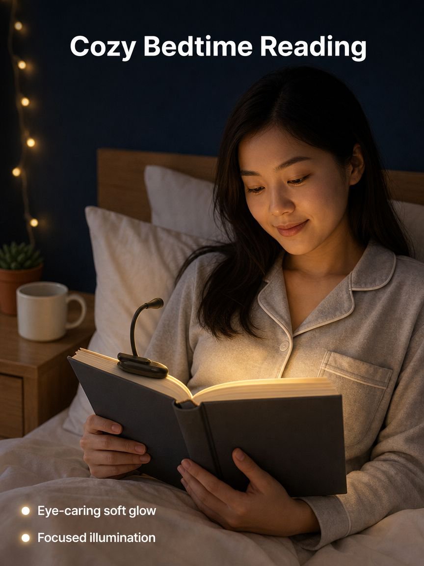 Portable clip-on reading light