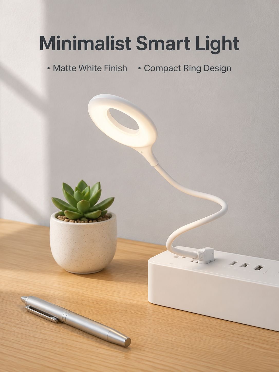 Smart voice-activated portable night light