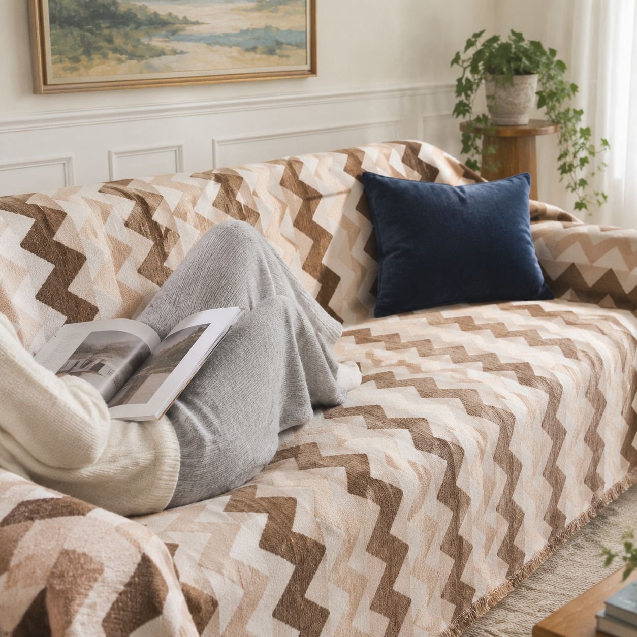 giipet - Sand Dune Wave Pattern Sofa Cover