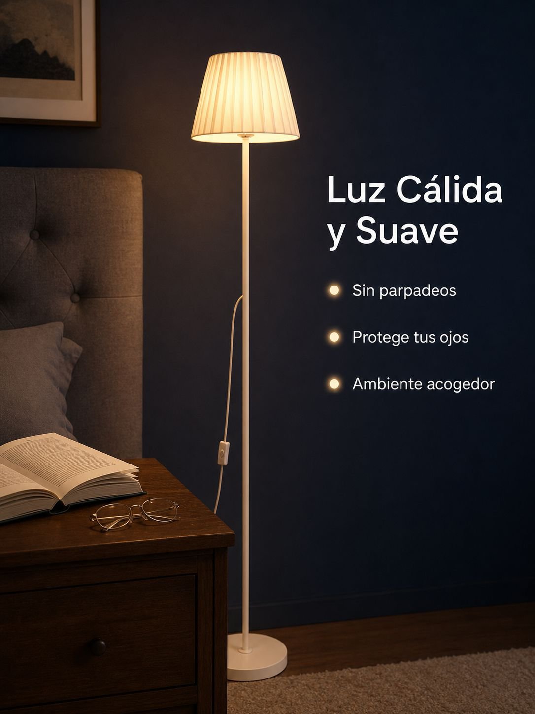 Lámpara de piso vertical ahorradora de energía