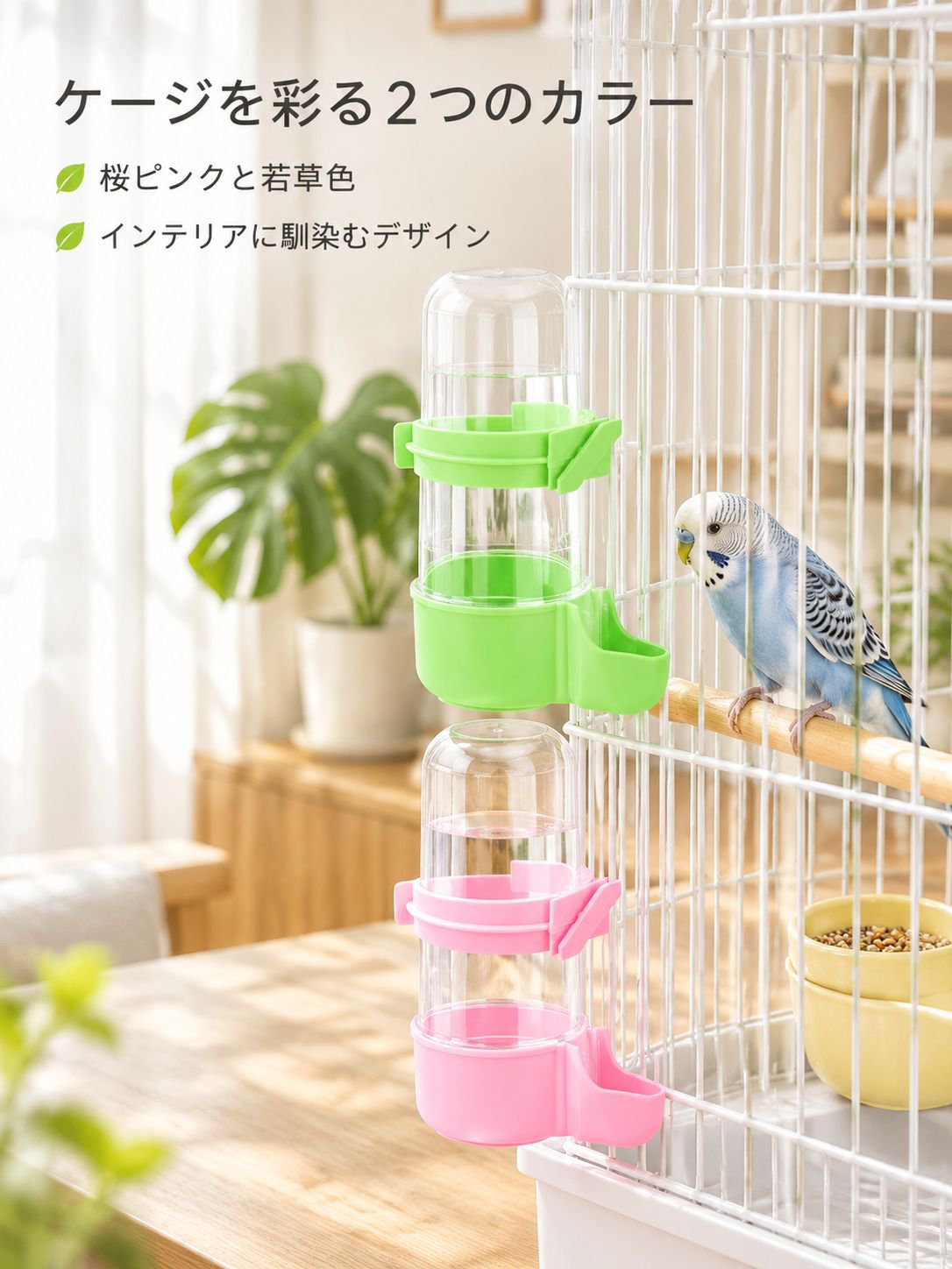 鳥かご用給水ボトルアクセサリー