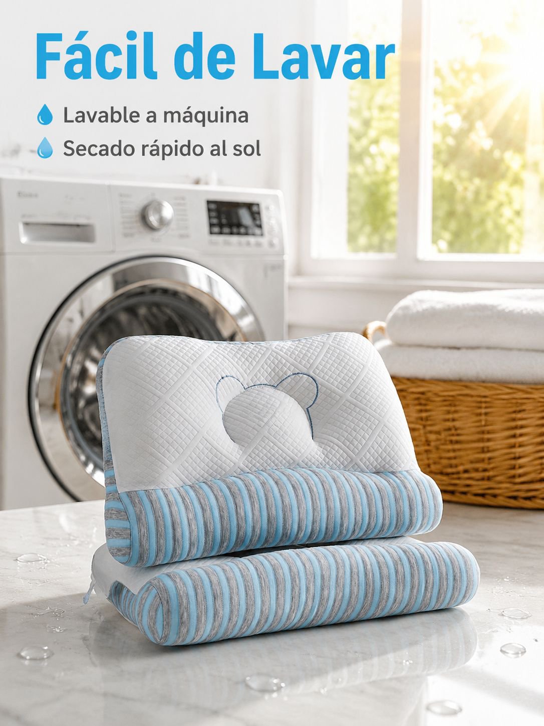 Almohada de plumas y terciopelo