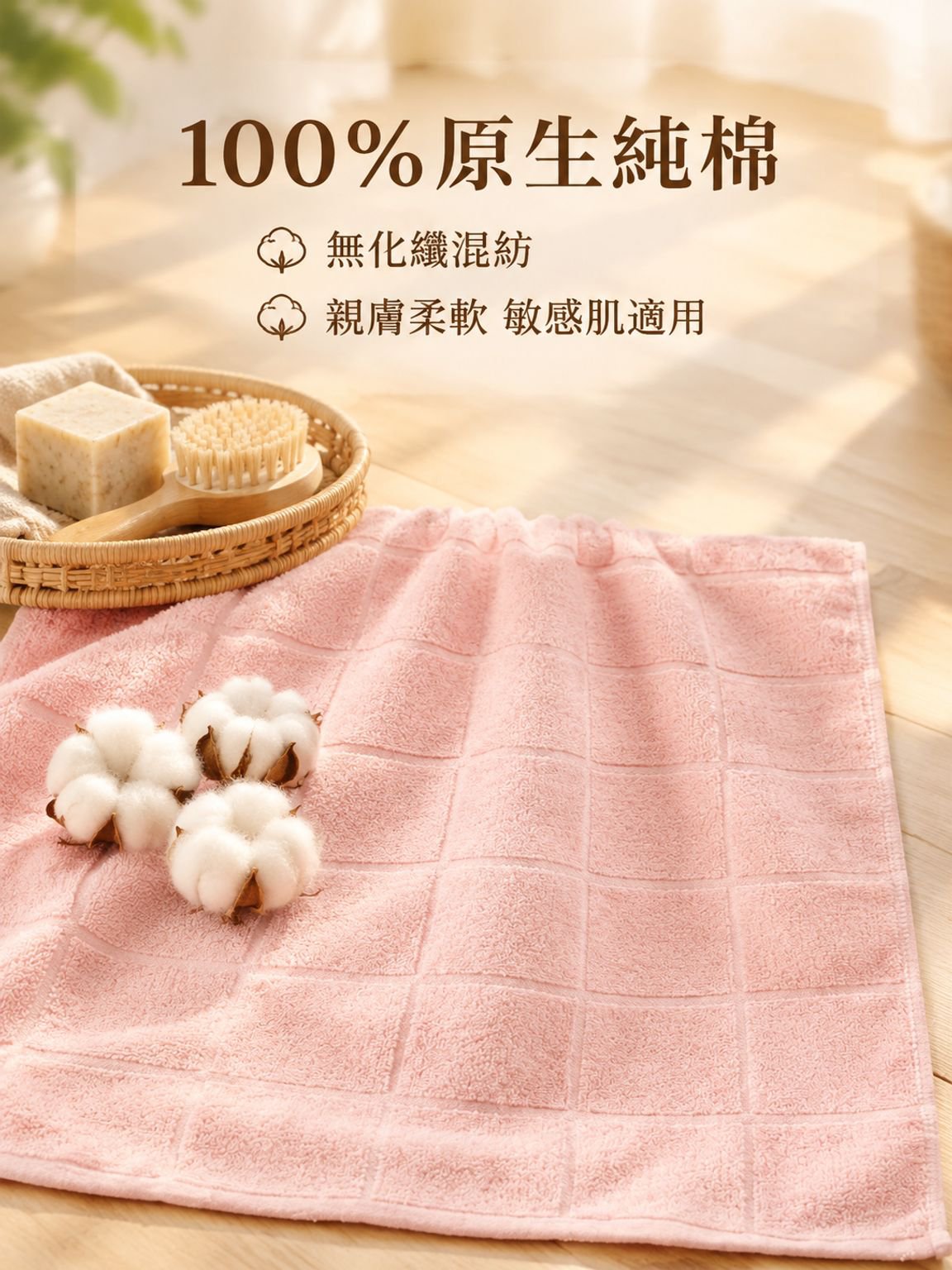 純棉加厚浴巾
