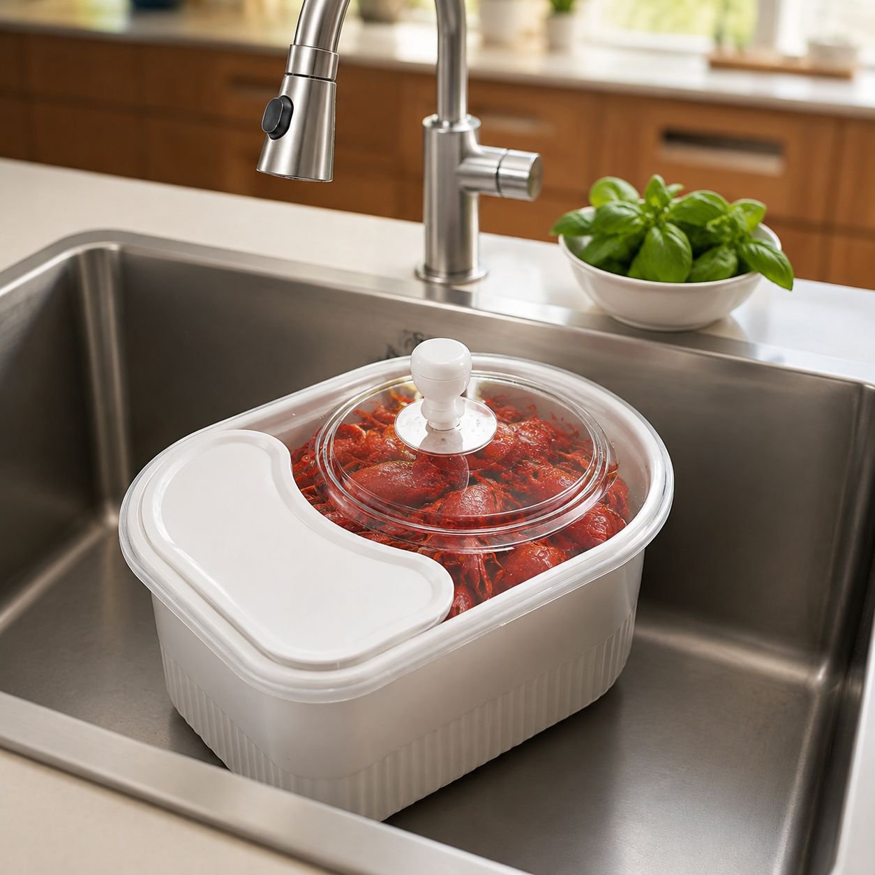 Lavadora multifuncional de frutas y verduras para cocina, purificador de cangrejos de río