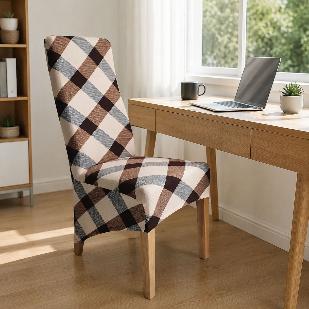 Elastic Chair Cover with Various Prints for Office