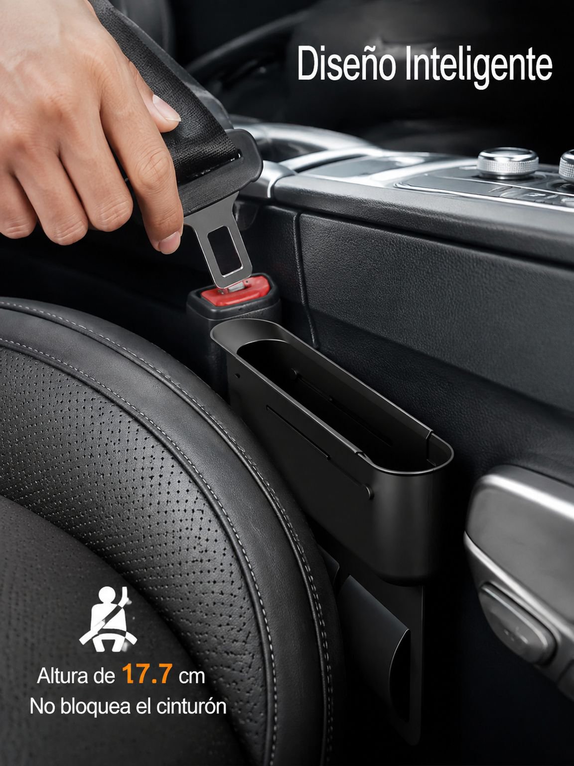 Caja de almacenamiento para ranuras del coche