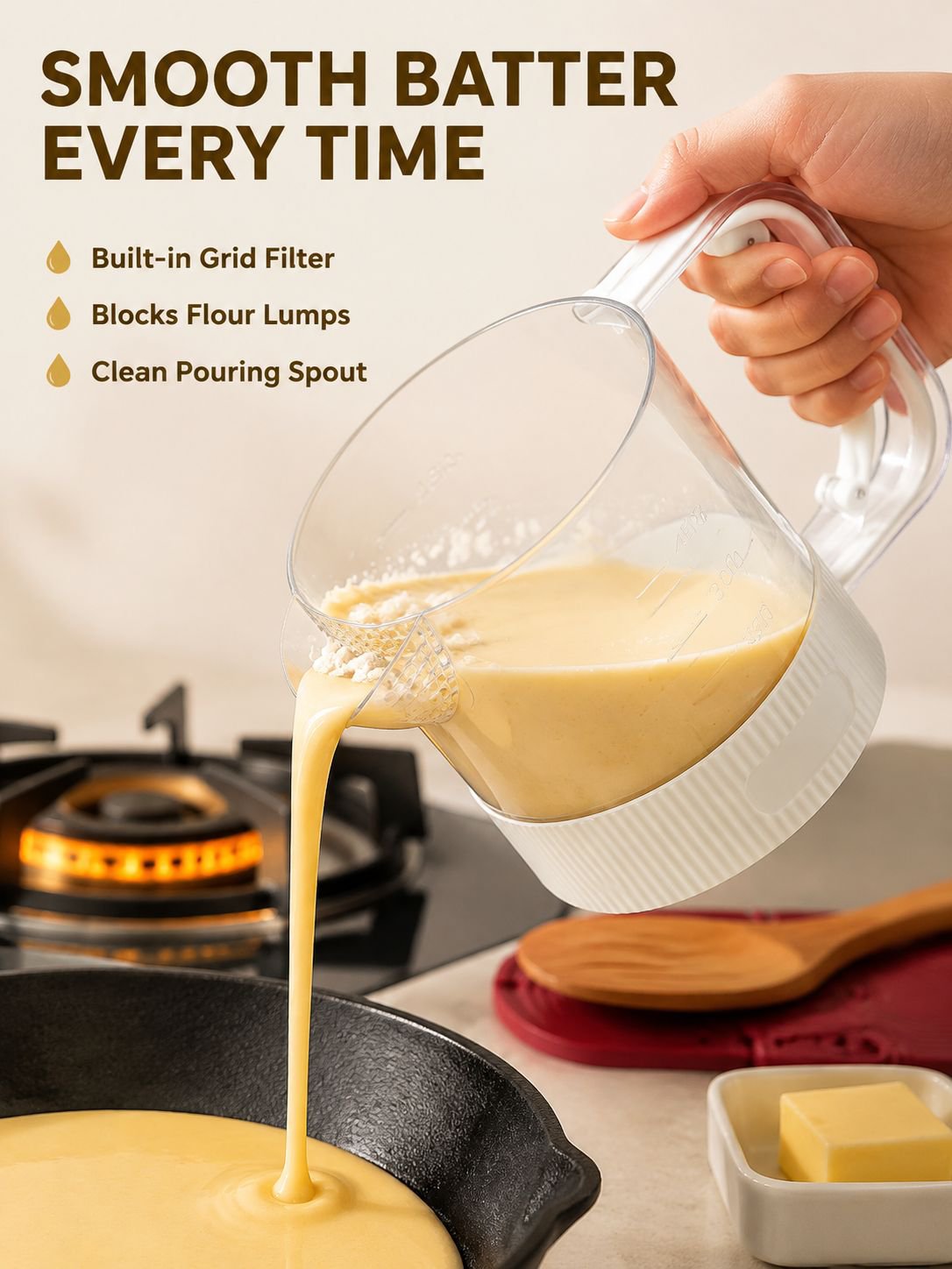 Semi-automatic egg beater