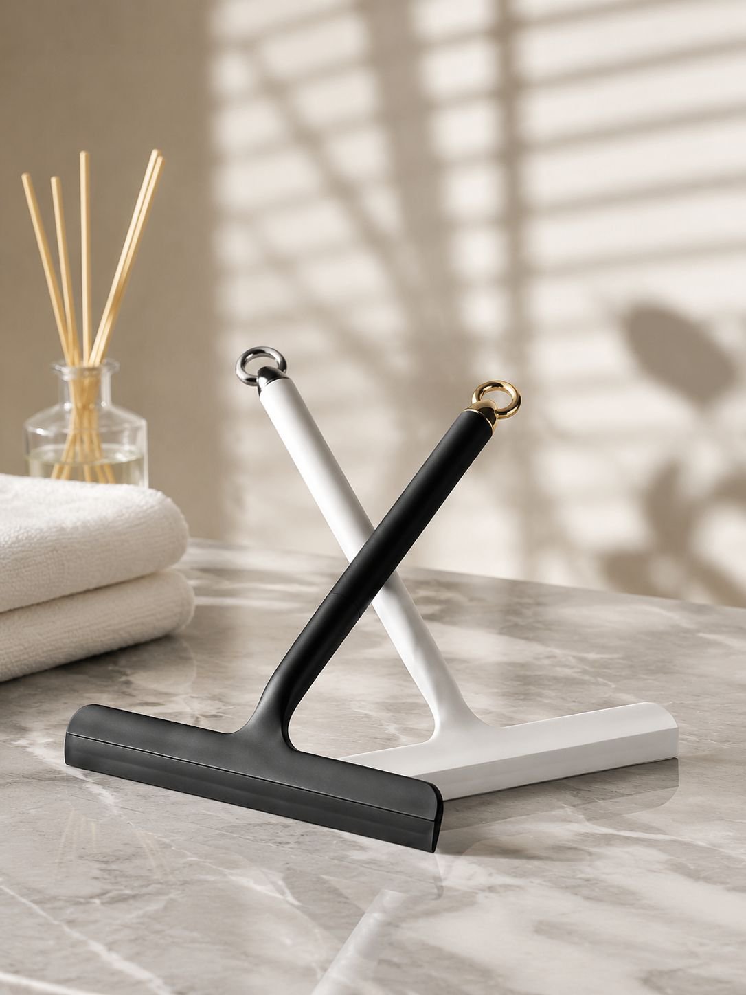 Durable household squeegee with ergonomic handle