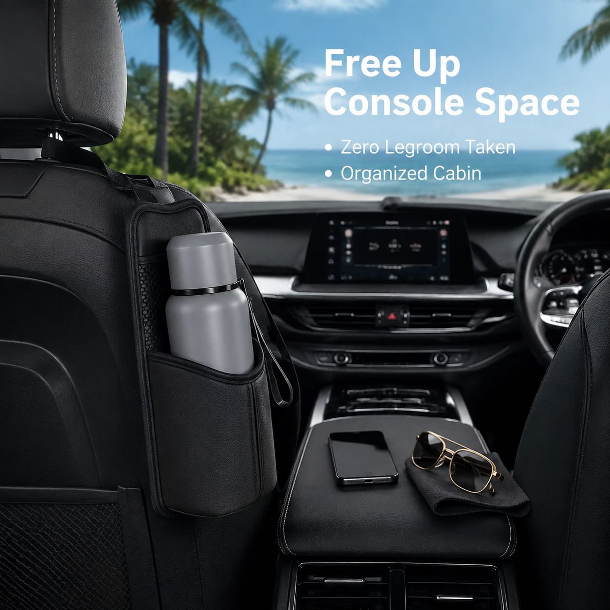 Car Seat Thermos Cup Storage Organizer