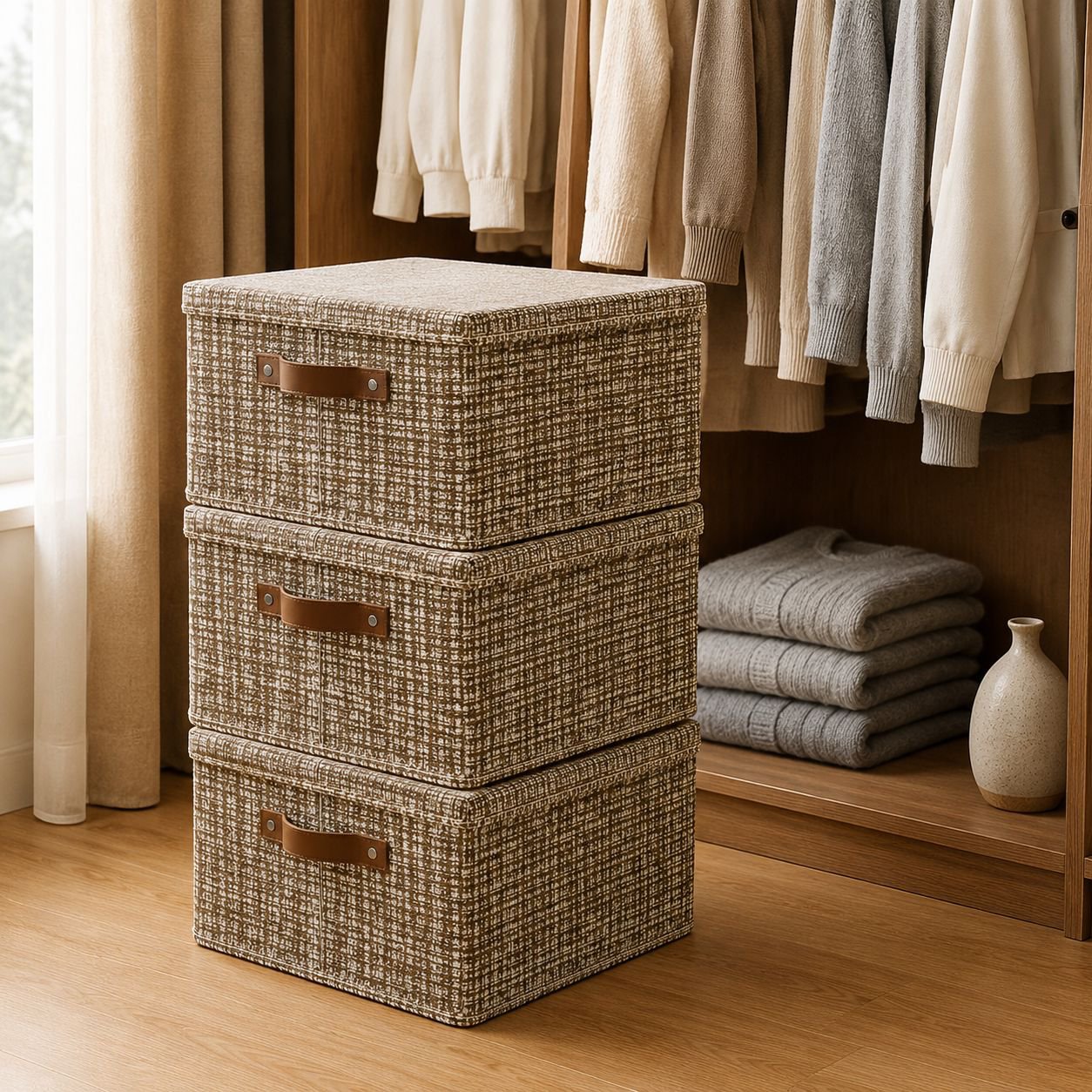 Spacious clothes organizer for home use