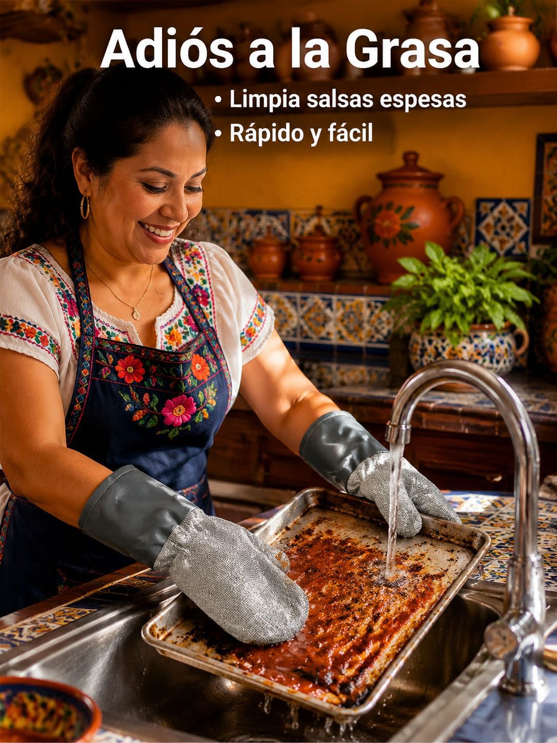 Guantes para lavar platos