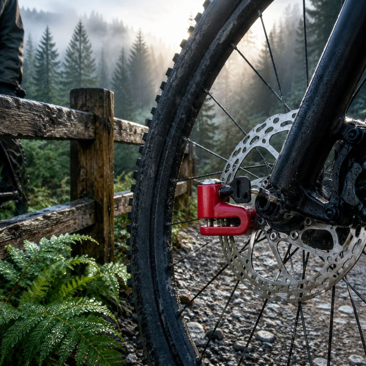 Weatherproof bike lock detail
