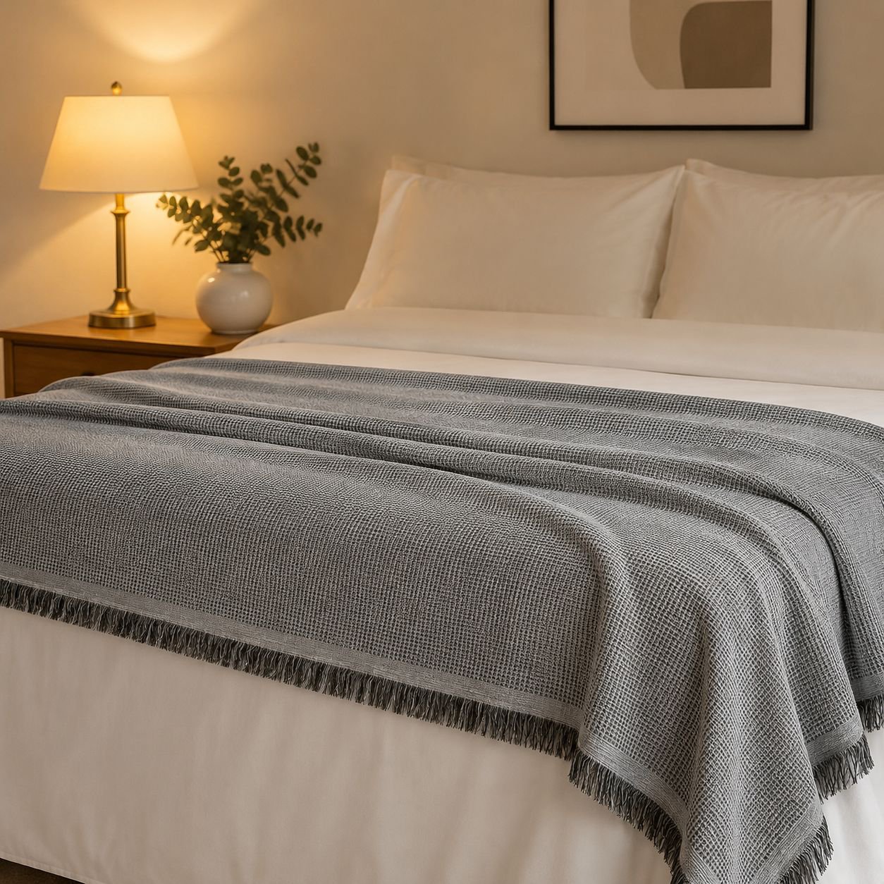 Housse de canapé intégrale, en fil de coton couleur crème, couverture de camping, coussin de canapé,