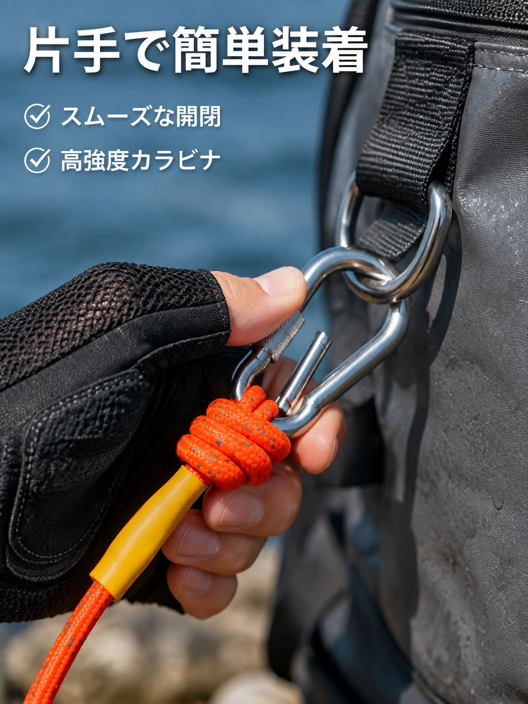 反射フロートレスキューロープ 水上ガイド救助ロープ 安全救命ロープ