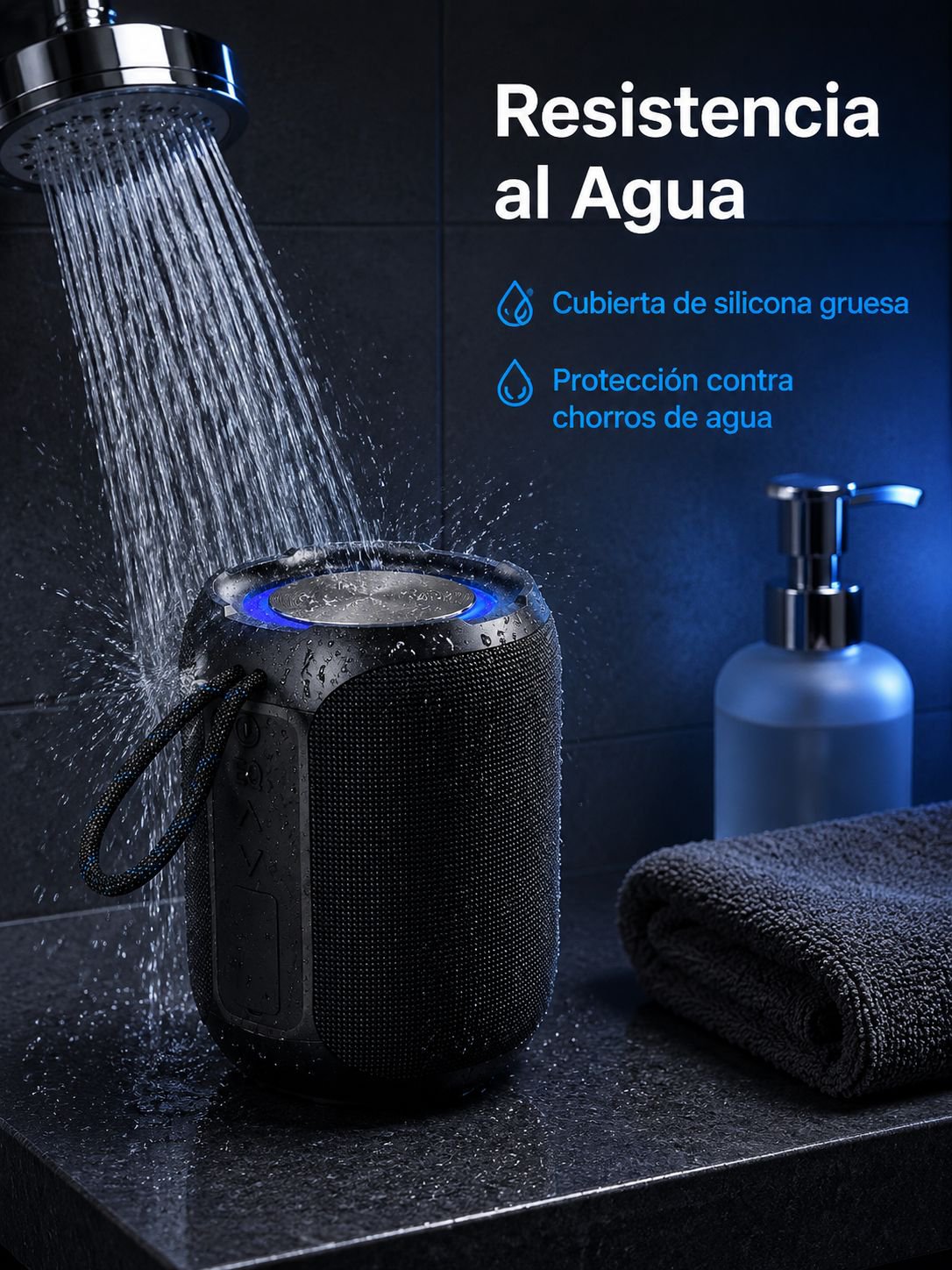 Altavoz portátil resistente al agua para camping