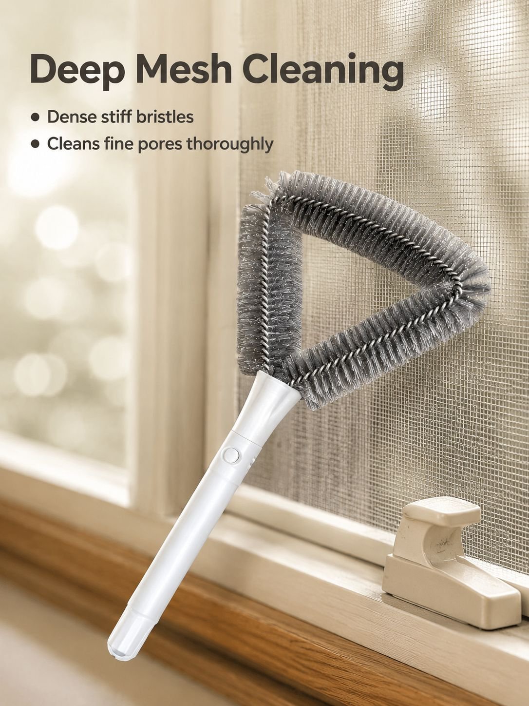 Effortless screen cleaning with removable-free brush