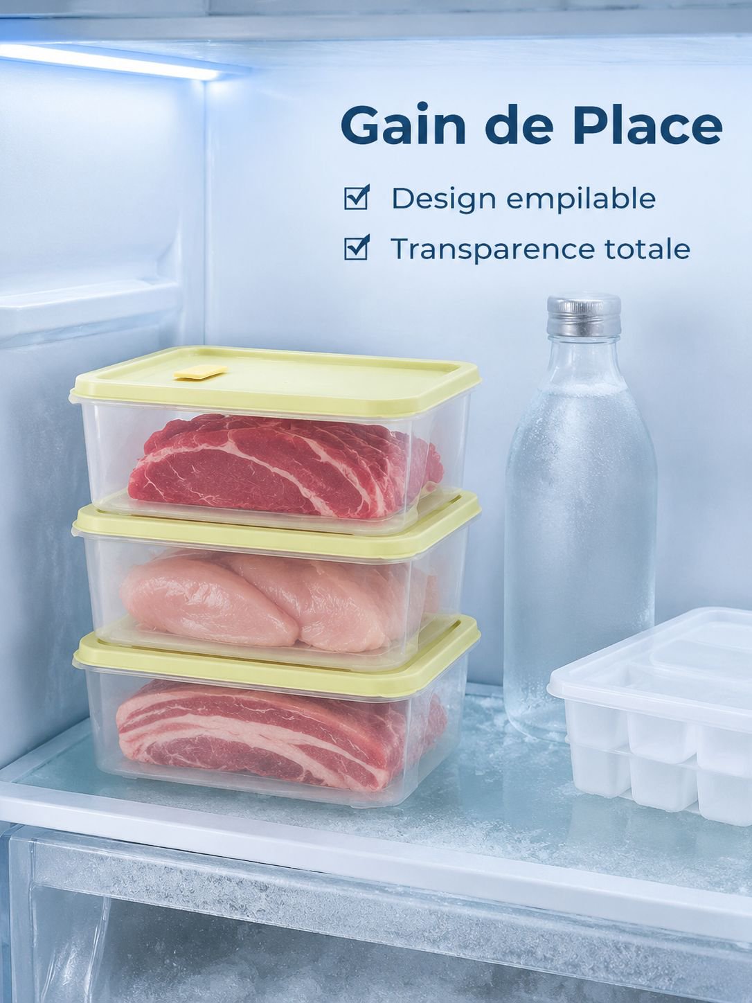 Boîte séparatrice de viande congelée