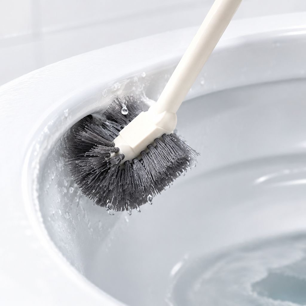 Cepillo de baño de mango extendido con cerdas suaves para una limpieza completa