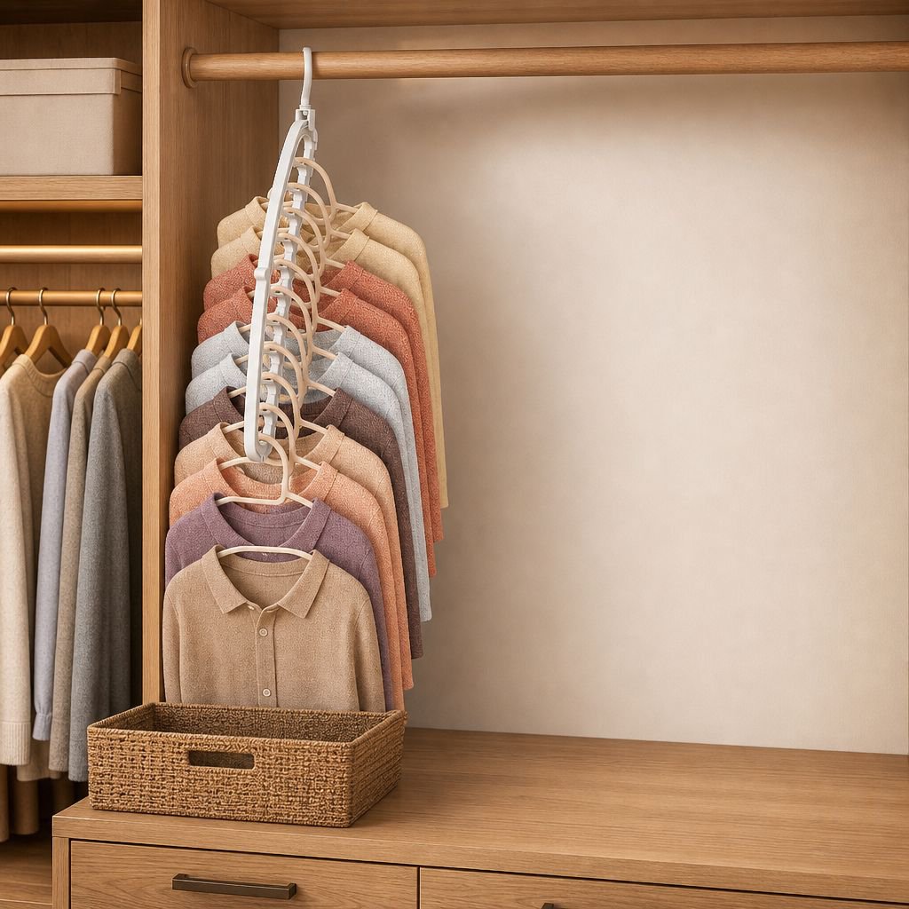 Perchero plegable para el hogar, colgador de ropa de pared con múltiples agujeros