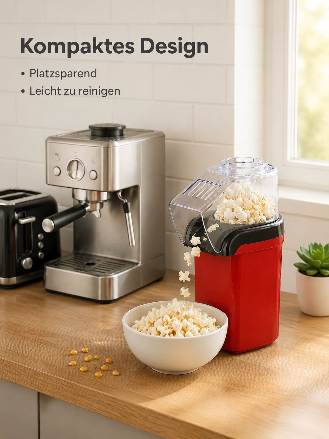 Gesunde Popcornmaschine für Zuhause