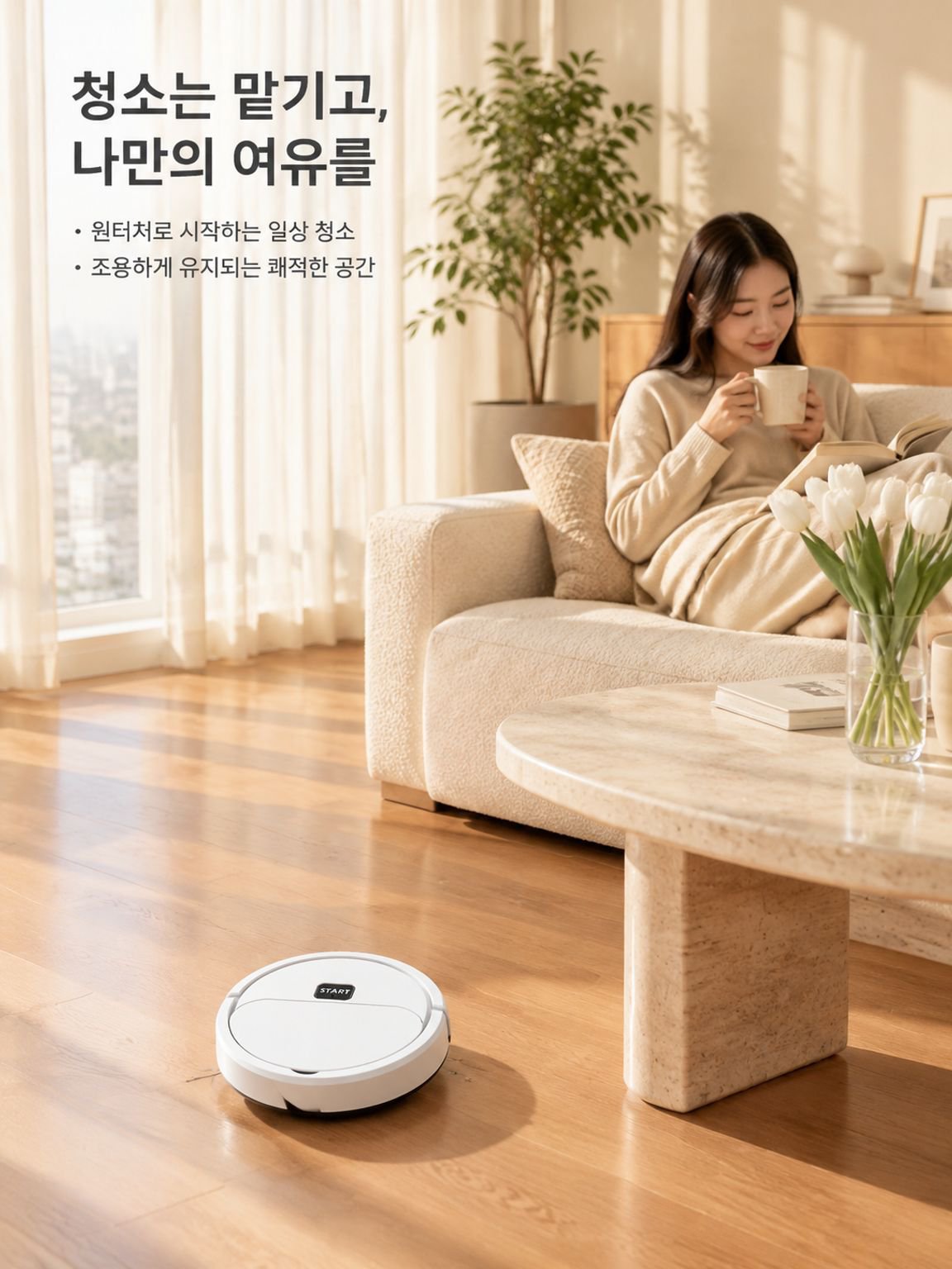 가정용 미니 로봇청소기