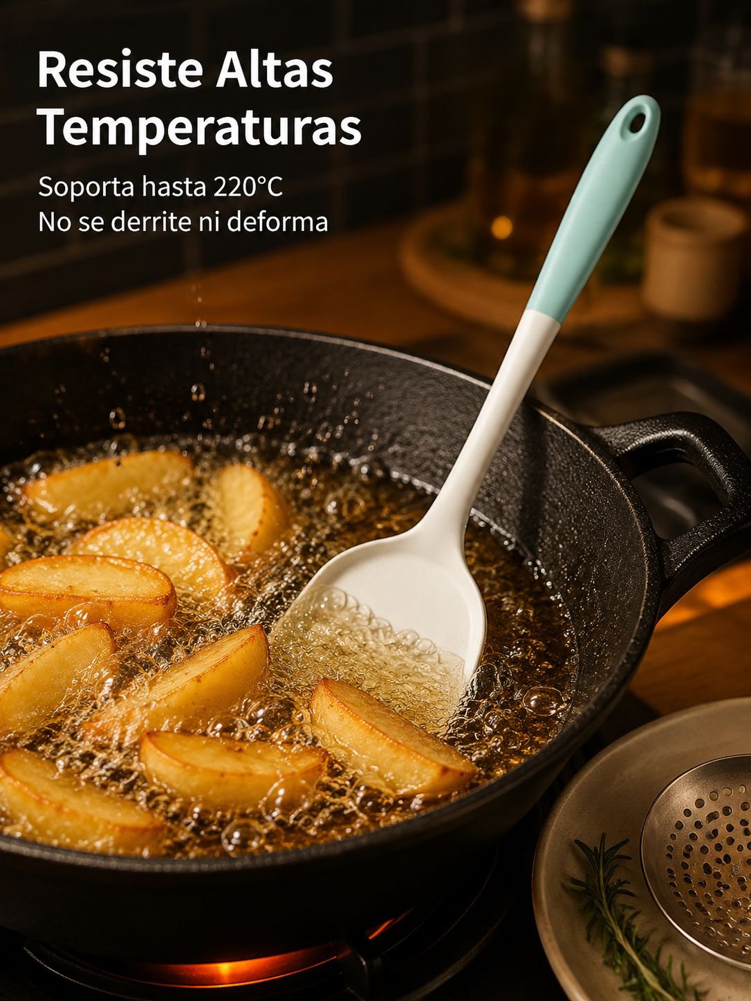 Utensilio de cocina seguro para alimentos y fácil de limpiar