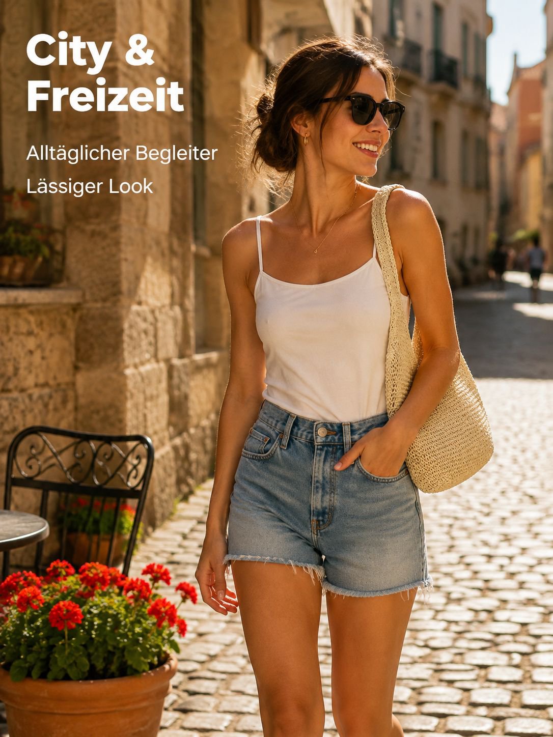 Handgefertigte gehäkelte Schultertasche, Strandtasche im Boho-Stil