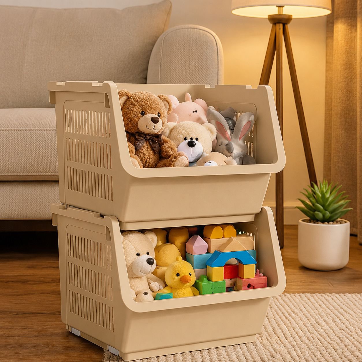 Kitchen Floor Thickened Sundries Storage Basket Multi-purpose Toy Storage Basket