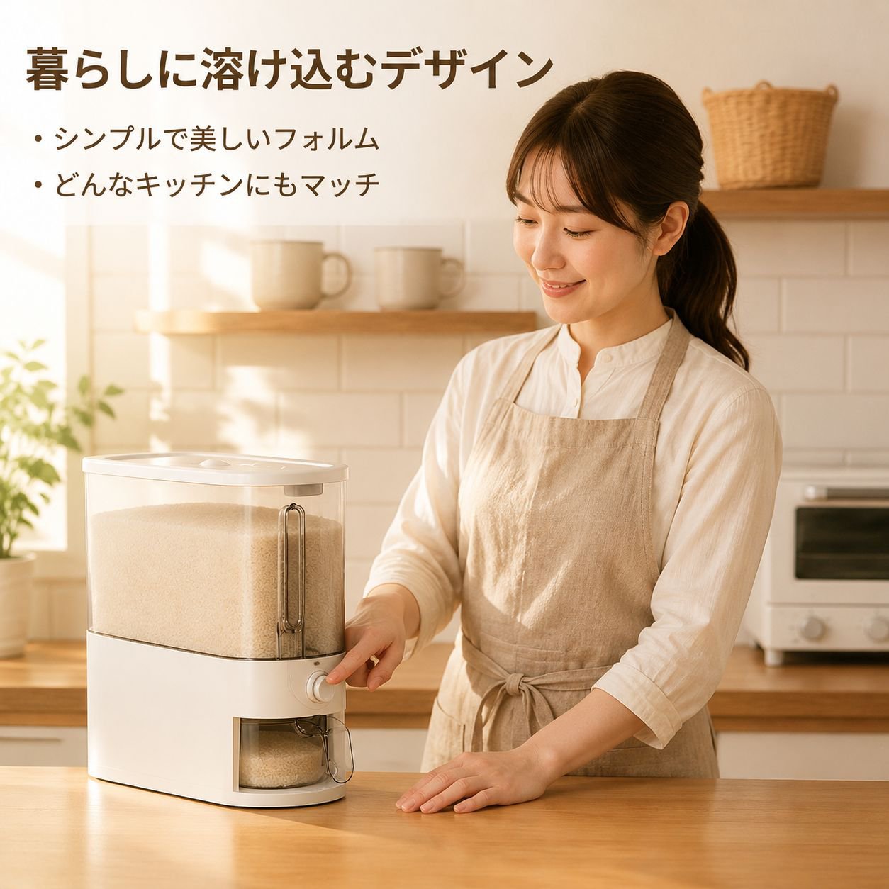 新作家庭用プラスチック米びつ