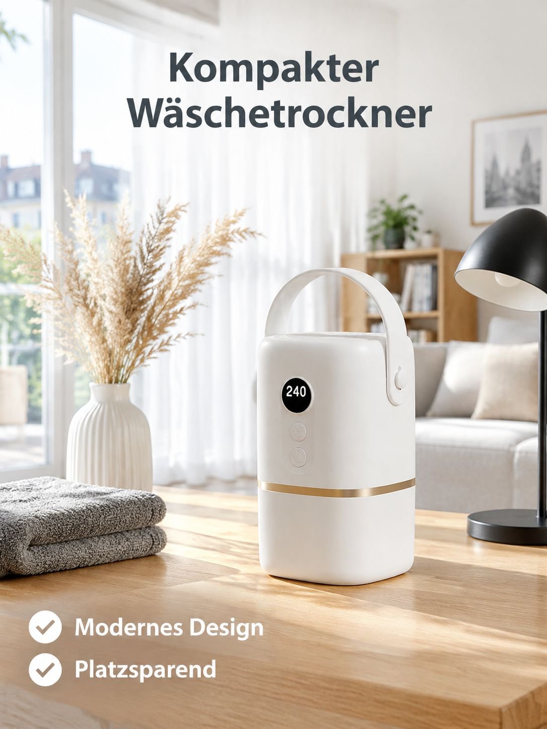 Intelligenter, tragbarer Schnell-Wäschetrockner