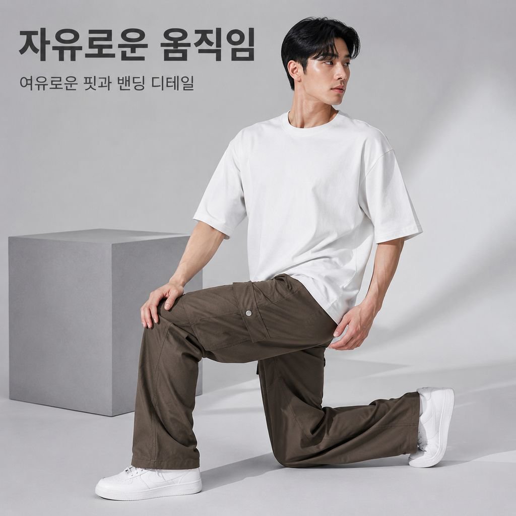 남성용 작업복 캐주얼 바지