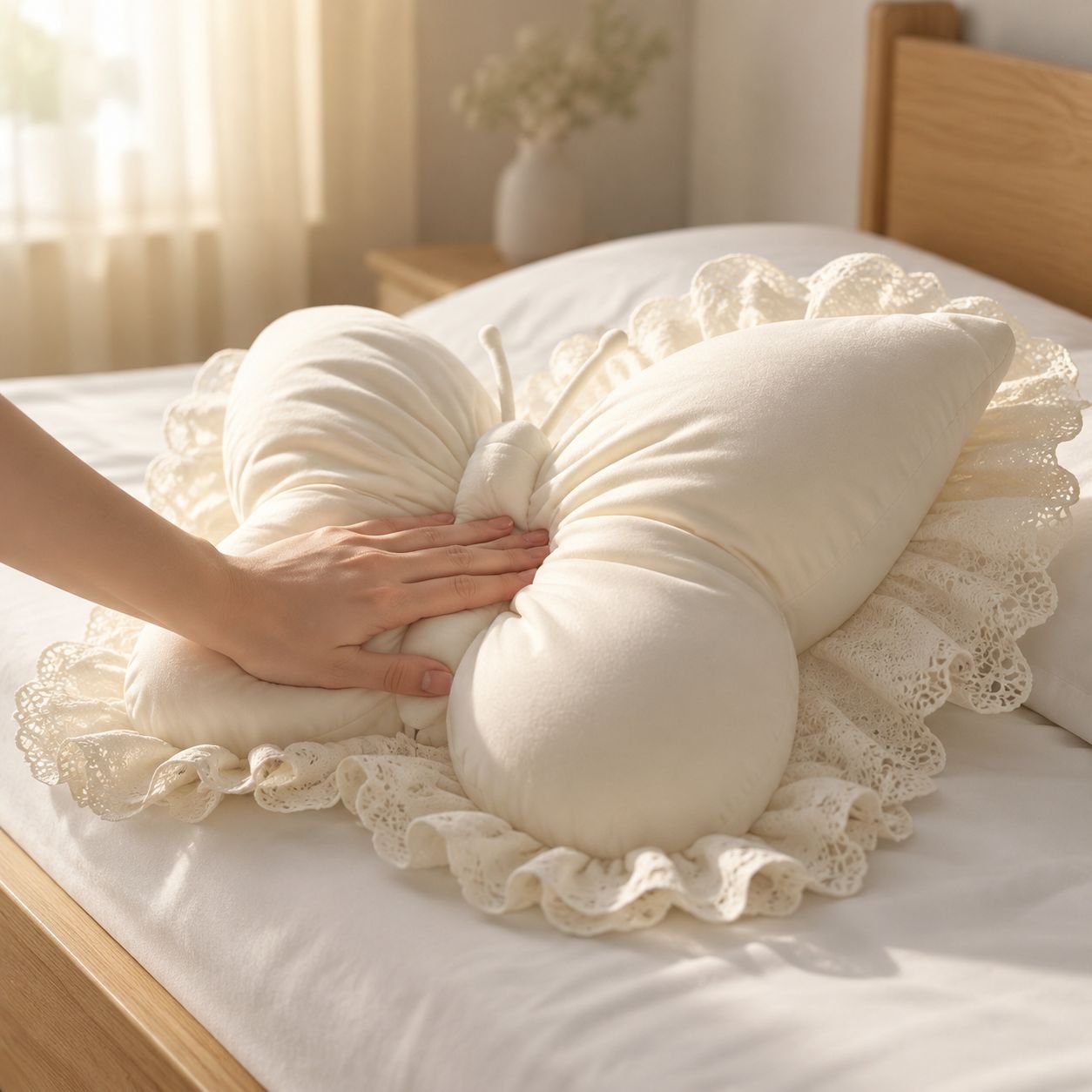 High Value Plush Lumbar Pillow for Women Home Lumbar Protection