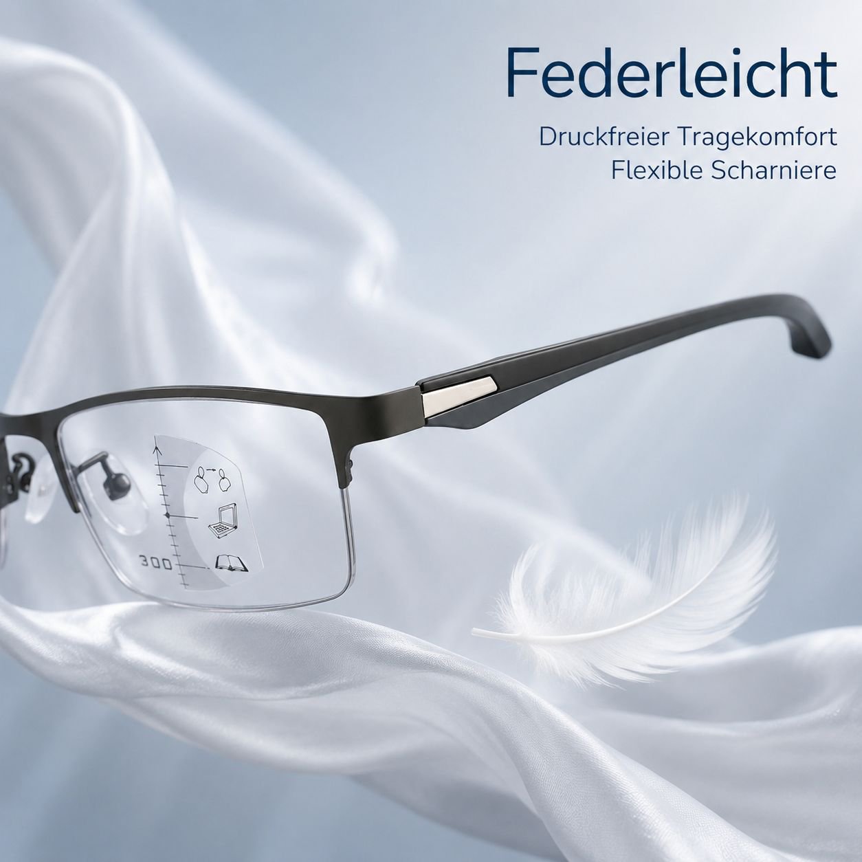 Multifokale photochrome Lesebrille