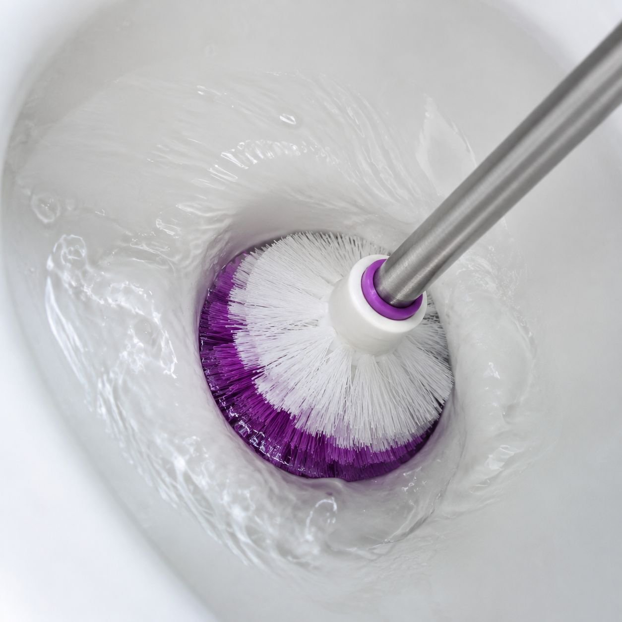 Stainless Steel Handle Toilet Cleaning Brush