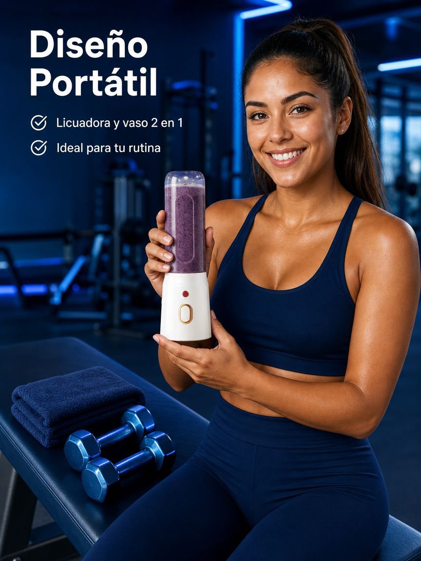 Vaso exprimidor multifuncional portátil, mini licuadora doméstica recargable