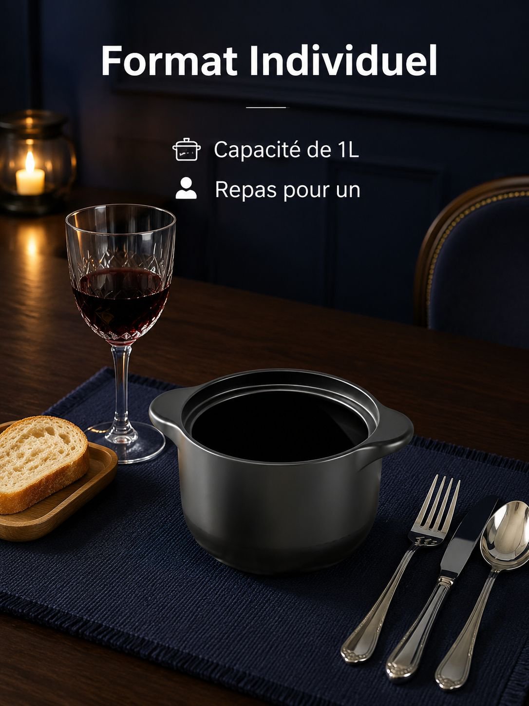 Casserole en terre cuite résistante à la haute température et à la cuisson à sec