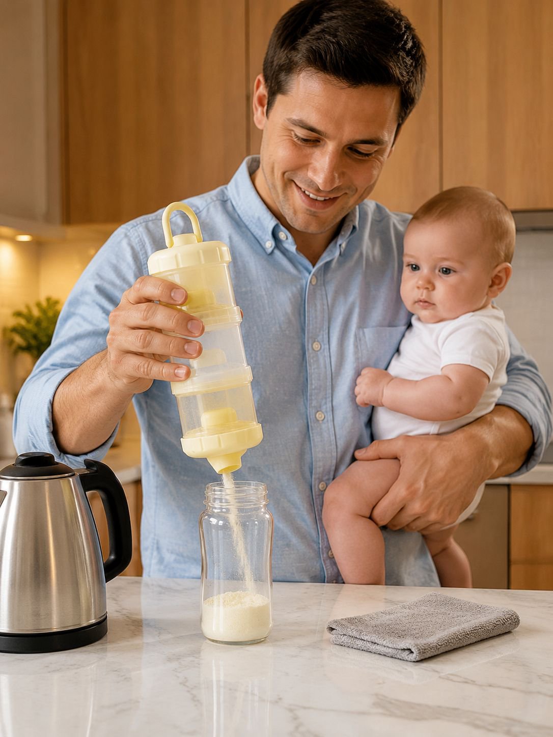 Caja de almacenamiento sellada y portátil de gran capacidad para leche en polvo de bebé