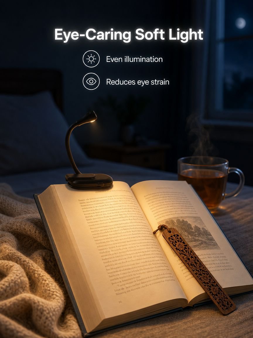 Portable clip-on reading light