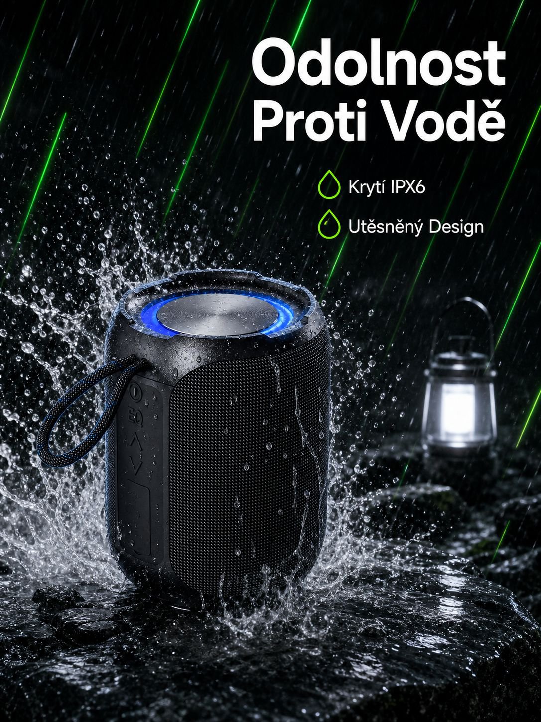 Přenosný vysoce kvalitní vodotěsný Bluetooth reproduktor
