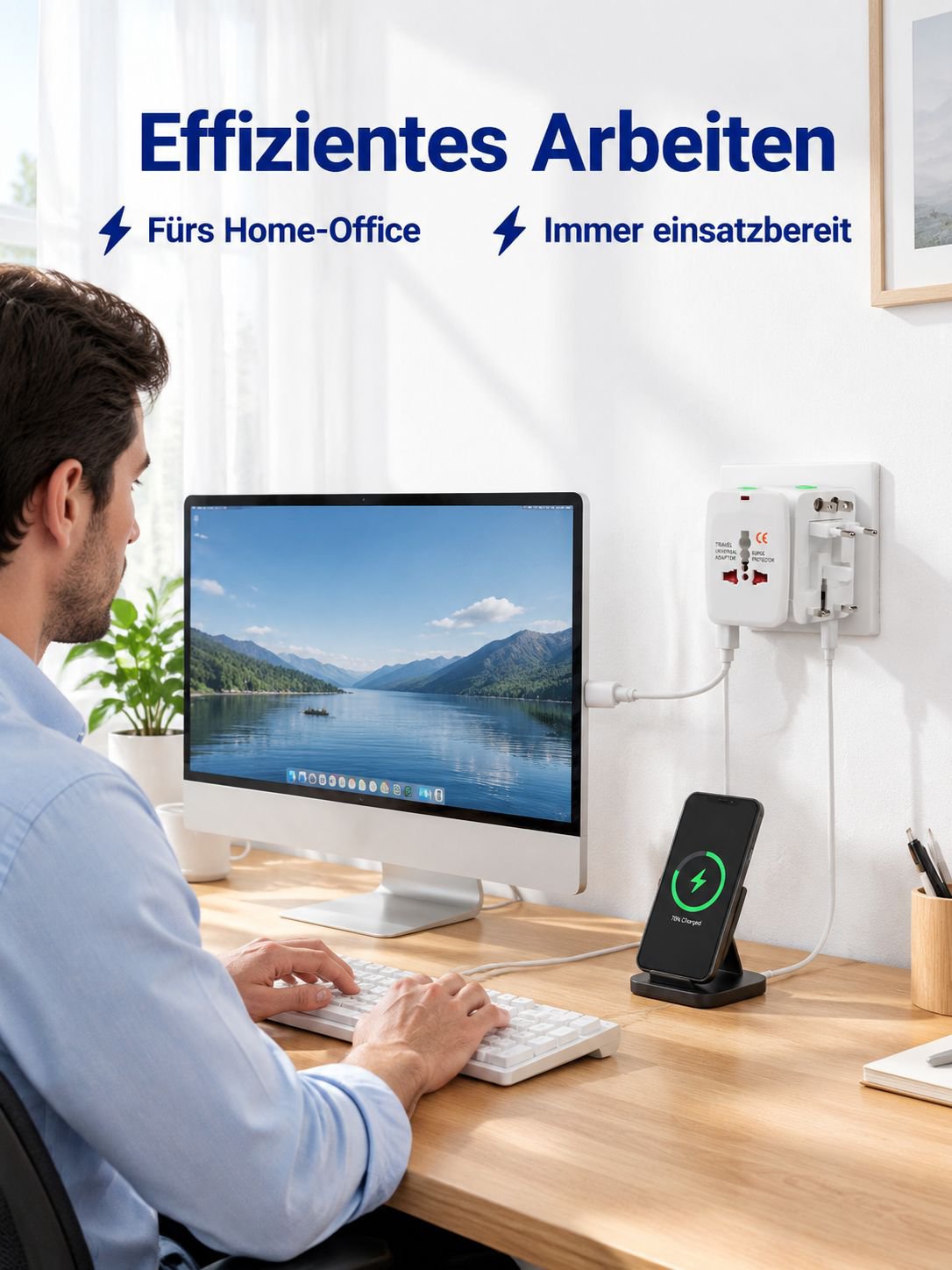 Multifunktionaler Universal-Steckdosenadapter