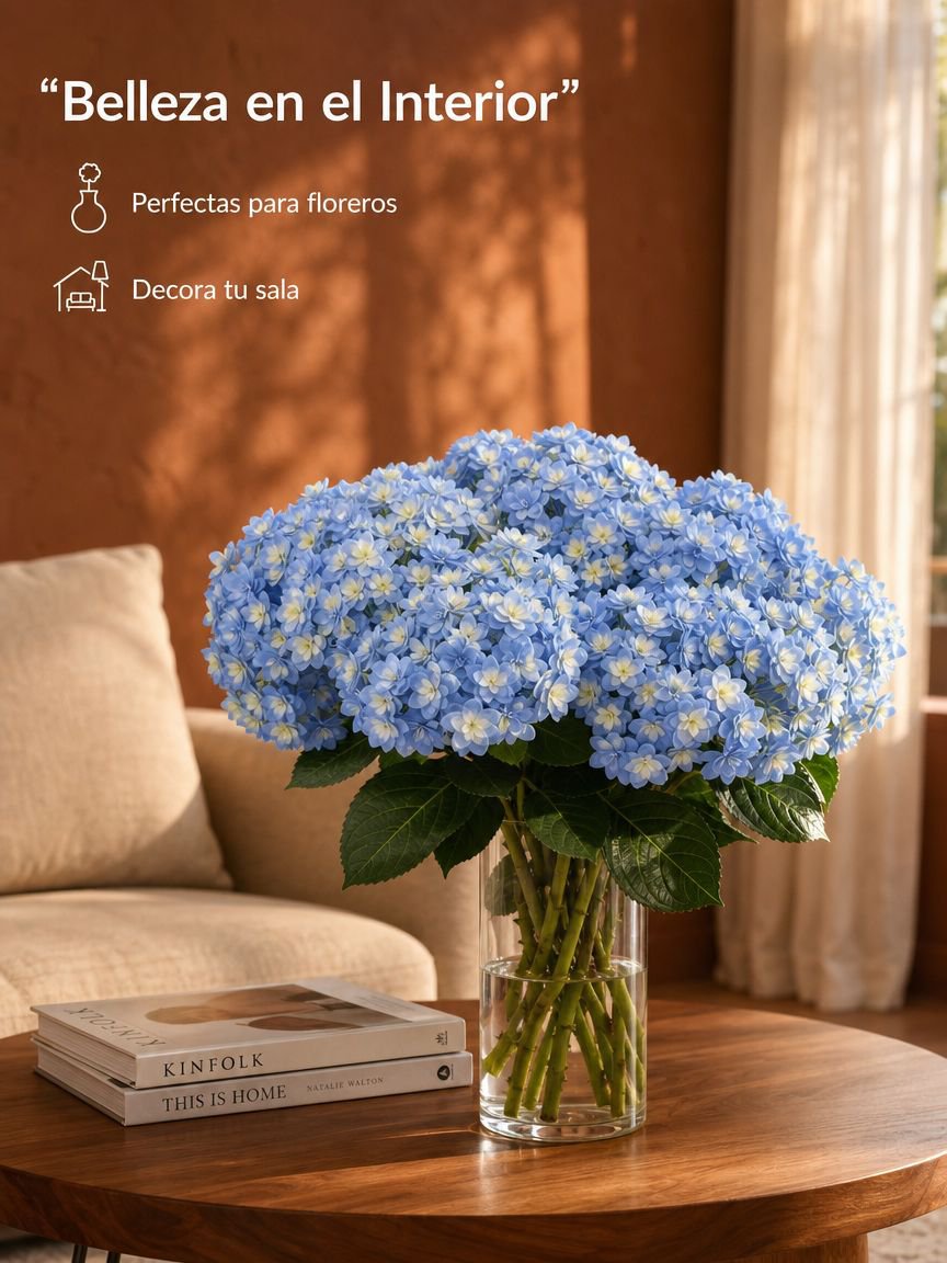 Plántulas variadas de hortensia