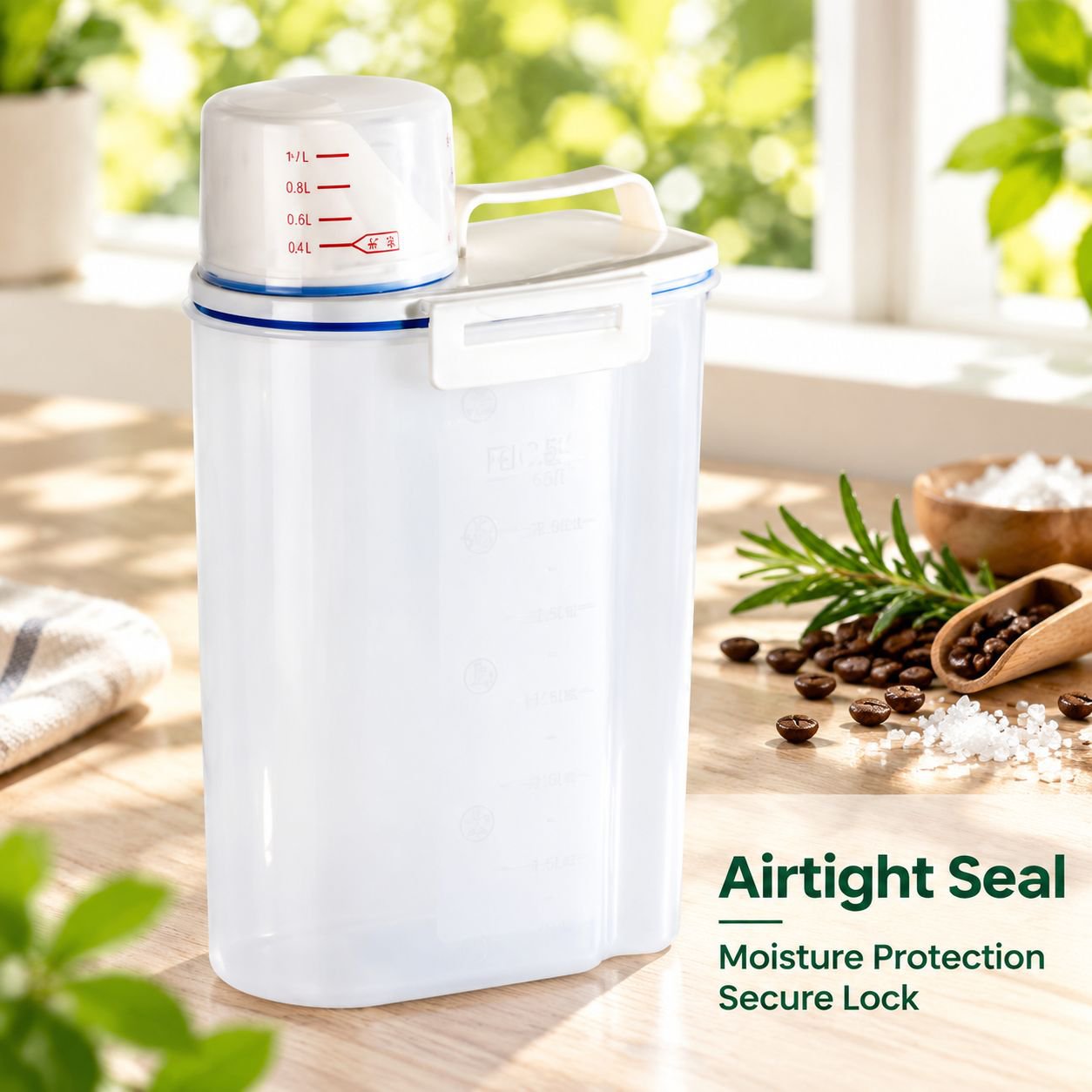 Large Airtight Cereal Storage Container