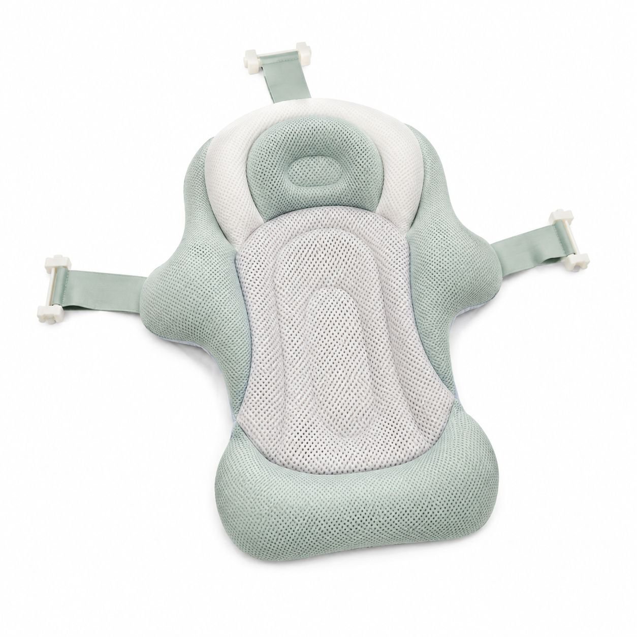 Alfombrilla antideslizante para bañera de bebé con soporte, uso doméstico, para sentarse y tumbarse