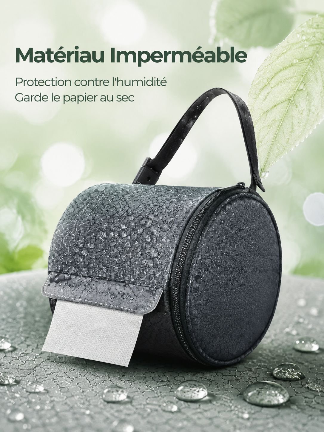 Sac à papier toilette portable et imperméable, idéal pour voiture et camping