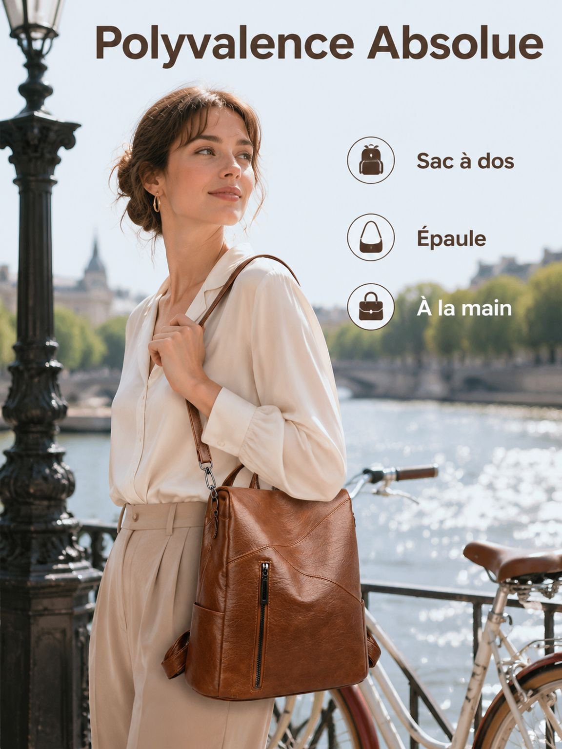 Sac à dos en PU, tendance et élégance