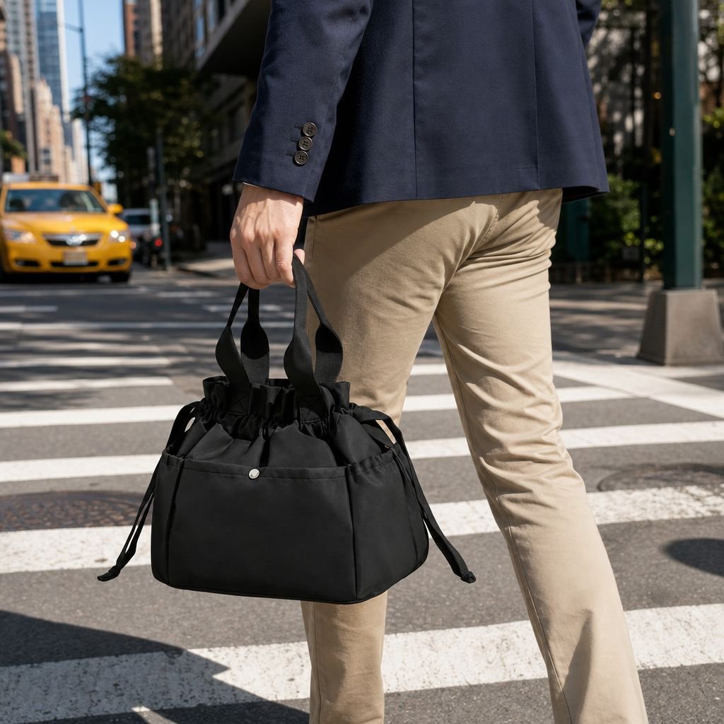 Large capacity lunch bag holding multiple containers